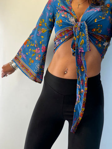 Flower Power Wrap Top