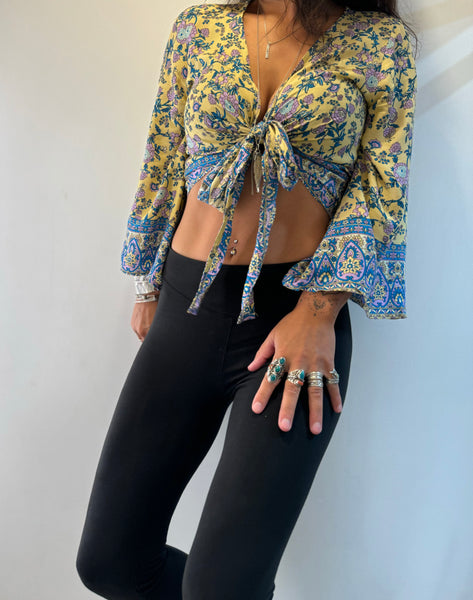 Flower Power Wrap Top