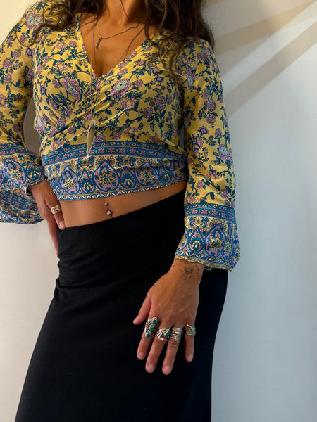 Flower Power Wrap Top