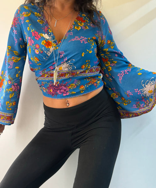 Flower Power Wrap Top