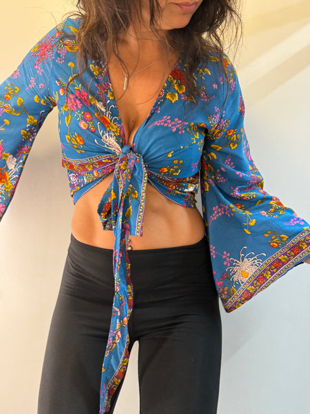 Flower Power Wrap Top