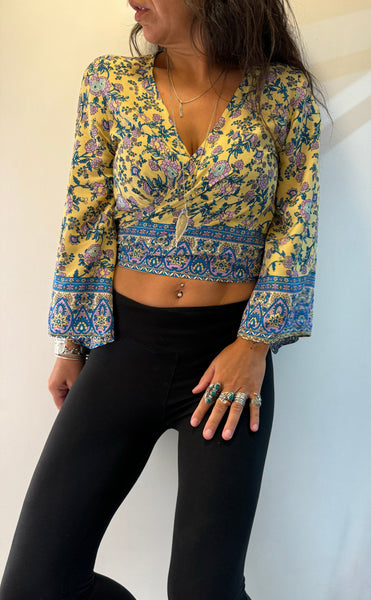 Flower Power Wrap Top