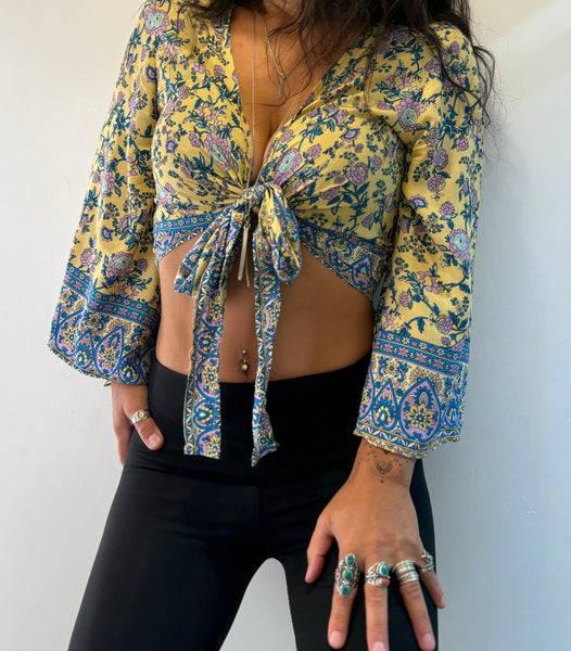 Flower Power Wrap Top