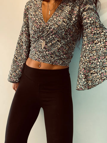 Flower Power Wrap Top