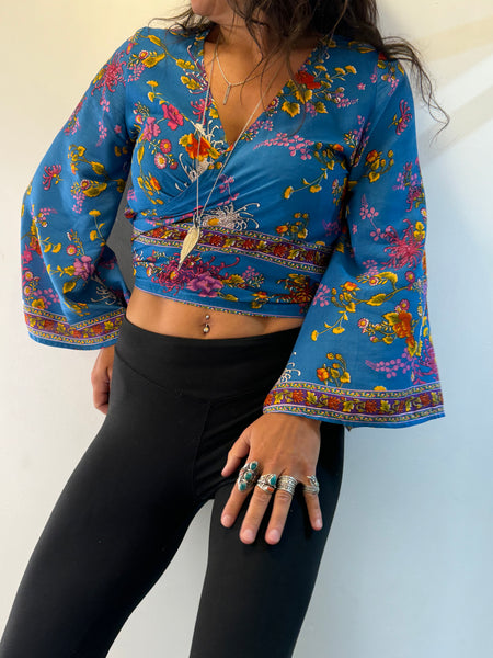 Flower Power Wrap Top